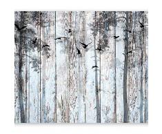 murando Fotomurales ópticamente madera 350x256 cm XXL Papel pintado tejido no tejido Decoración de Pared decorativos Murales moderna de Diseno Fotográfico Vintage bosque f-C-0187-a-a