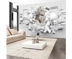 murando - Fotomural 350x256 cm - Papel tejido-no tejido. Fotomurales - Papel pintado Angel Ladrillo textura h-C-0008-a-a