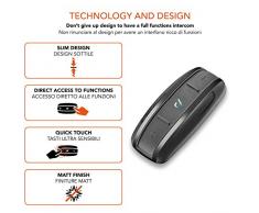 Cellular Line Shape Twin Pack interfono de moto bluetooth, Negro