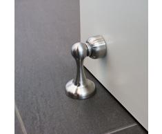 Stoppwerk Topes para puertas magnético MS011 de acero inoxidable - Material de fijación para suelo o pared incluido - Tope puerta