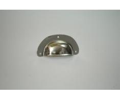 Tirador Tirador de mueble Tirador de armario Tirador empotrado chapa de acero niquelado 75mm