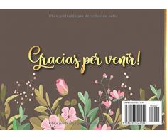 Nuestra Boda: Libro de firmas para Bodas mensajes y autografos para cumpleaños invitados a fiesta 40 paginas a color 8.25 x 6 in