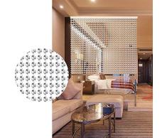 GDMING 30 Hilos Cristal Cortina De Cuentas,Cortinas De Hilos para Puertas Ventana Tabique Octagonal Podar Panel De Pared Boda Diamante Decoración Armario,Personalizable