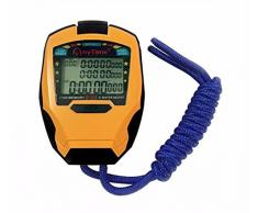 cuzit cronómetro temporizador 3 filas 100 vueltas profesional Cronómetro deportes al aire libre Handheld contador Digital temporizador Cronometro