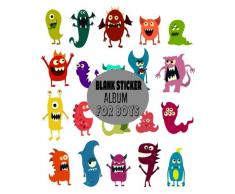 Blank Sticker Album For Boys: Blank Sticker Book for Boys Stickers Activities Book 8x10: Volume 7