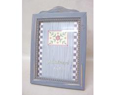 MARCO FOTOS PORTAFOTOS MADERA AZUL MEDIANO