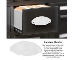 10 UNIDS Manijas de Cajón Decorativo Vintage Forma de Concha Tirar de las Manijas Retro de Metal Perillas para Muebles de Armario de Cocina(#5)