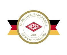 Wesco Kickboy - Papelera de acero a pedal (40 L, con recubrimiento electrostático), color crema