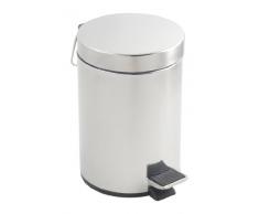Metaltex M29727 - Cubo de basura metaltex 3 litros redondo inox