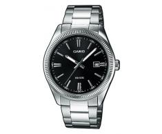 CASIO Collection MTP-1302D-1A1VEF - Reloj de caballero de cuarzo, correa de acero inoxidable color varios colores (con luz)