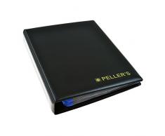 PELLERS AS200 Álbum de colección S para 200 Monedas 22.5mm de diámetro: Peniques, centavos y Otros pequeños. 10 Fundas, Negro, Modelo S