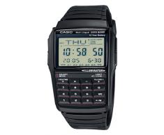 Casio DBC-32-1AES - Reloj digital de caballero de cuarzo con correa de resina negra (cronómetro, alarma, luz)