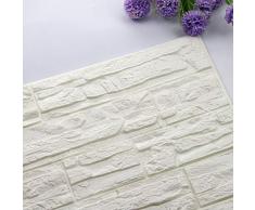 Etiqueta de la pared de BaZhaHei, DIY 3D ladrillo PE espuma Wallpaper Panels Room Decal Stone decoración en relieve del Adhesivo de pared de ladrillo 3D autoadhesivo hogar cocina decoración pegatinas