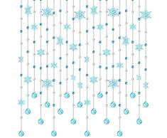 LIQICAI Cortina De Cuentas De Cristal Tabique Mosca Pantalla for La Decoración del Hogar Puerta Ventanas Boda Partido Hotel Sala Restaurante (Color : Blue, Size : 80x150cm)