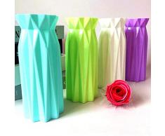 Enticerowts, jarrón de Origami geométrico para arreglos Florales, contenedor para casa, Oficina, decoración de Mesa