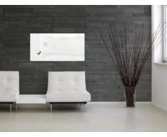 Sigel Artverum - Tablero magnético de vidrio, 130 x 55 cm, color blanco