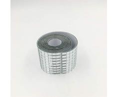 RUINUO - Espejo de cristal real autoadhesivo para manualidades, diseño de mosaico, azulejos 1M Length plata