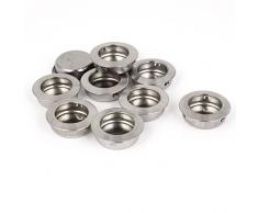 Sourcingmap – Puerta corredera cajón 35 mm redondo empotrable techo tirador 10 piezas