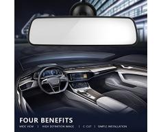 KIMISS KI07108 Espejo retrovisor Frontal del Parabrisas del Coche con Accesorio Interior para Montaje en Ventosa