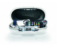 Master Lock 5900EURDWHT - Caja de seguridad (ABS, 50 cm x 5 mm, candado para equipaje) color blanco