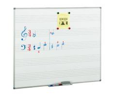 Pizarra magnética pentagrama Faibo 122x244cm Acero vitrificado