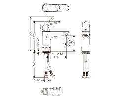 Hansgrohe 31517000 - Monomando De Lavabo Focus