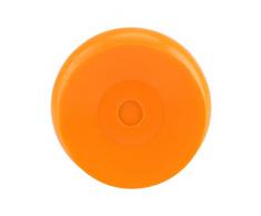 Reloj de Ducha Impermeable Diámetro de Cara Redonda 7cm Reloj con Ventosa Lectura Fácil Números Arábigos Digital Grandes Reloj de Baño(Orange)