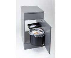 Franke Sorter Mini - Cubo de basura (De plástico, Negro, Rectangular)