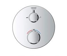 Grohe 24075000 - Termostato de ducha Grohtherm Monomando, Cromo, Redondo