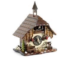 Reloj De Cuco de madera en la selva negra con batteriebetriebenem quartzwerk y Cuco RUF – Oferta de relojes de Park Eble – Reloj de mesa negro bosque casa 28 cm