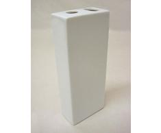 JARRON FLORERO VIOLETERO MING GRANDE PORCELANA BLANCO