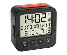 TFA 60.2528.01 - Reloj despertador digital, color negro