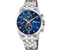 Lotus Reloj Cronógrafo para Hombre de Cuarzo con Correa en Acero Inoxidable 18629/2