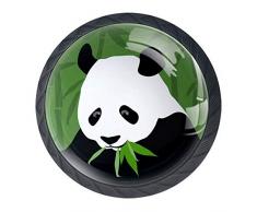 Tiradores de cajón con diseño de huellas de animales, para tocador, tocador, tocador, manija con tornillos, 4 unidades, plástico abs, Multi04, 3.5×2.8CM/1.38×1.10IN