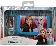 Frozen Set Reloj Digital y Billetera en Caja 2 Pulsera, Adultos Unisex, Multicolor, Unico
