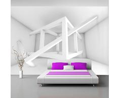 Papel tejido-no tejido. Fotomurales ! Fotomural ! Papel pintado 350x245 cm - XXL abstracción 3D f-A-0097-a-d - 3 tres colores a elegir