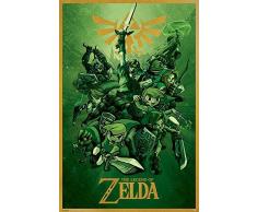 Nintendo Póster The Legend of Zelda/La Leyenda de Zelda Link/Conección (61cm x 91,5cm)