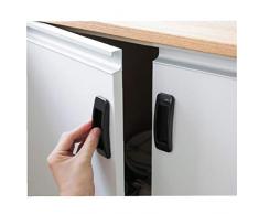 Snner 16pcs Pegar Deslizante Manija De La Puerta Sin Esfuerzo Fácil De Abrir Y Manija del Cajón Armario Cerrar La Puerta del Vidrio De Ventana Autoadhesivo