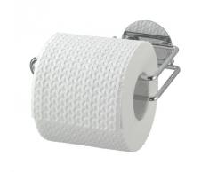 Wenko 18774100 Turbo Loc - Dispensador de papel higiénico (fijación sin agujeros, 14 x 6 x 9 cm), cromado