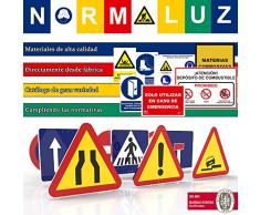 Normaluz RD39607 - Señal Adhesiva 10 Unidades Riesgo Eléctrico Rayo Adhesivo de Vinilo 5x5 cm