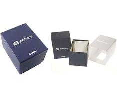 Casio EDIFICE Reloj en caja sólida, 10 BAR, Azul/Negro, para Hombre, con Correa de Acero inoxidable, EFR-552D-1A2VUEF