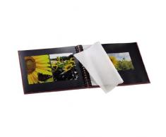 Hama Fine Art Álbum de Fotos (50 páginas, 25 Hojas, con Espiral, 28 x 24 cm), Borgoña