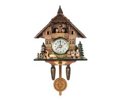 B Blesiya Madera Reloj de Pared del Diseño Cuco, También es un Adorno Decorativo Doméstico - # 10