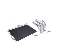 Folding table stand Rejilla Plegable, tabique de Cocina, Mesa de Pared Fija, Soporte Triangular(B, 400mm + 200mm)
