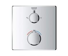 Grohe Grohtherm - Termostato cuadrado de 2 vías con Aquadimmer ducha /ducha (Ref. 24079000)