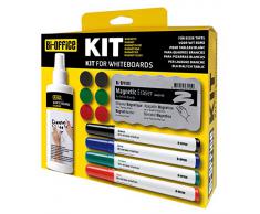 Bi-Office KT1010 - Conjunto para pizarra blanca magnética, 230 x 220 mm