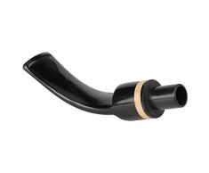Sorand Boquilla de Pipa para Fumar, Negro Cigarrillo de Humo portátil Vástago de Pipa Accesorios de Repuesto para Porta Boquilla de Pipa Reutilizable, Compacto y liviano