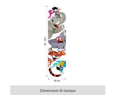 R00190 Adhesivo del papel pintado para la habitación de los niños Wall Art "Animaux à cache-cache 2"