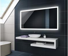 FORAM Espejo de Baño con Iluminación LED - Luz Espejo de Pared con Accesorios - Diferentes tamaños para Baño Dormitorio Maquillaje - L01