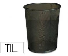 PAPELERA METALICA Q-CONNECT NEGRA - REJILLA- 205X210X150MM